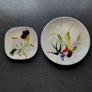 Capistrano RED WING designed by Charles Murphy- Dinner & bread plates.